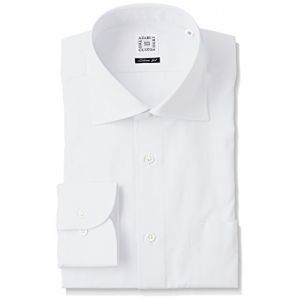 AZABU THE CUSTOM STORE (《아자부》 더 커스텀 셔츠)AZABU THE CUSTOM SHIRT 브로드 크로스 와이드 컬러 슬림 피트 긴 소매 셔츠