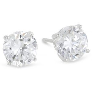 AJC Collection(AJC 콜렉션) 실버925(플라티나(platina) 코팅) 4.0ct 큐빅 지르코니아 피어스(귀걸이) BA96001-400PP