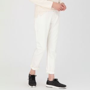 Muji 무인양품 오거닉 코튼 스트레치 데님 보이 피트 엉클장 부인21(53.5cm)백편의점 수취가