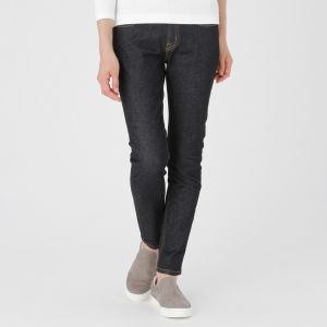 Muji 무인양품 오거닉 코튼 슈퍼 스트레치 데님 스키니 엉클장 부인21(53.5cm)인디고 블루 편의점 수취가