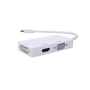 Centenarian Tooth 3in1 Connector Mini Displayport to DVI VGA HDMI 비디오 어댑터 케이블 Mac Book Air/Mac Book