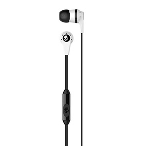 【국내 정규품】 Skullcandy 스쿨 캔디 가나《루》형 이어폰 INKD 잉크 드 INKD 2.0 WHITE/BLACK MIC1 화이트/블랙 A2IKFY-074
