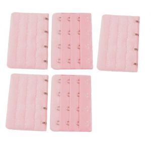 Allegra K 여성용 브라 훅 브래지어 연장 후크 3x4포지션 언더 웨어용 브라 악세사리 핑크 5 개세트