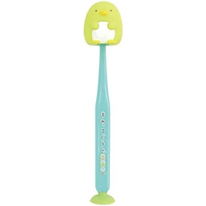 유 컴퍼니 U Company Sumikko Gurashi Mascot Toothbrush with Suction Cup & Cap, 1 Piece